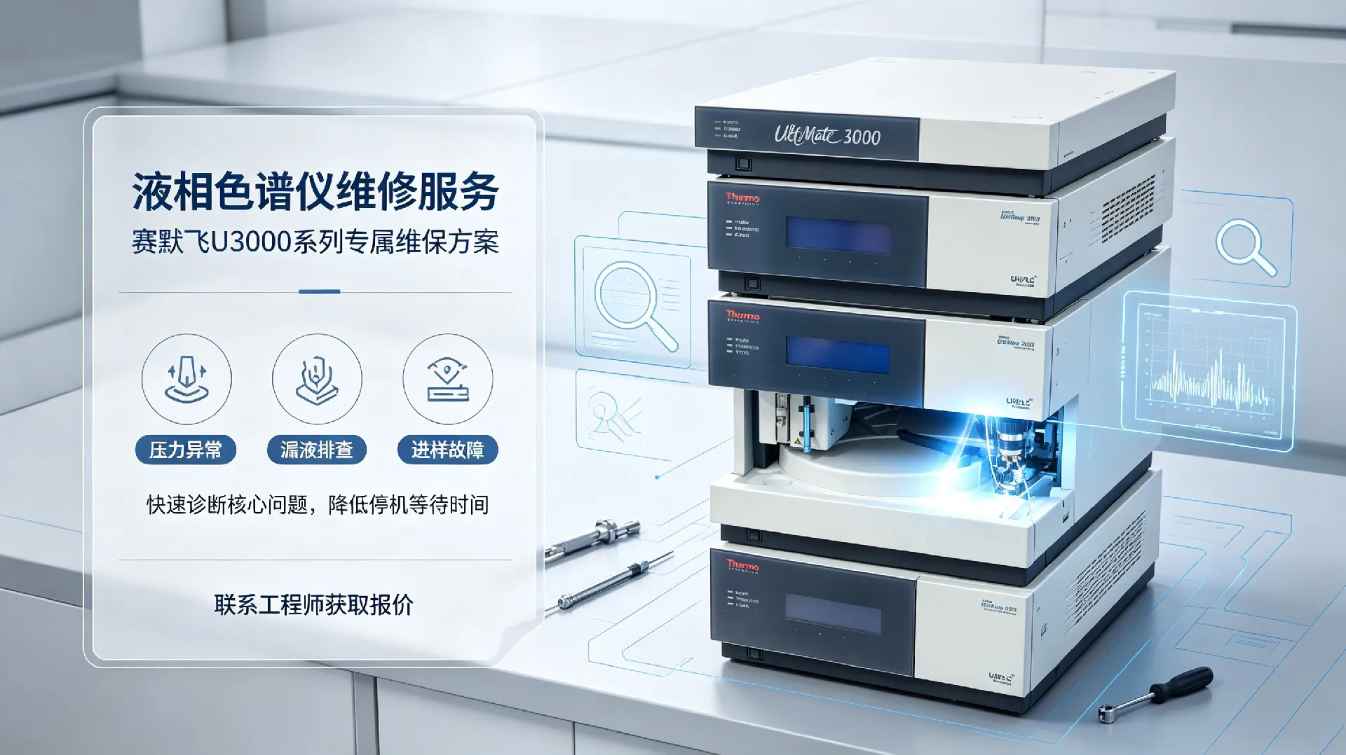 赛默飞U3000液相色谱仪维修推广图 (1)